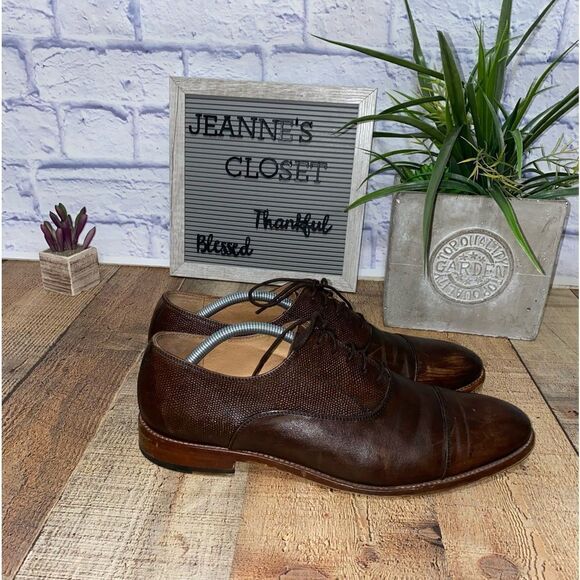 Warfield & Grand leather Oxfords cap toe dress shoe main image 6